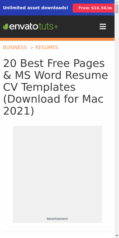 best program for resume for mac